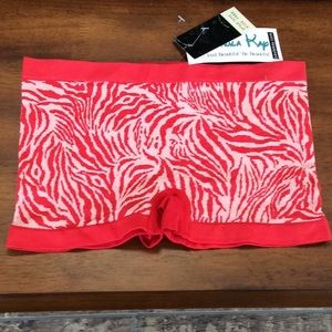 🦓 red zebra print boy shorts underwear❤️